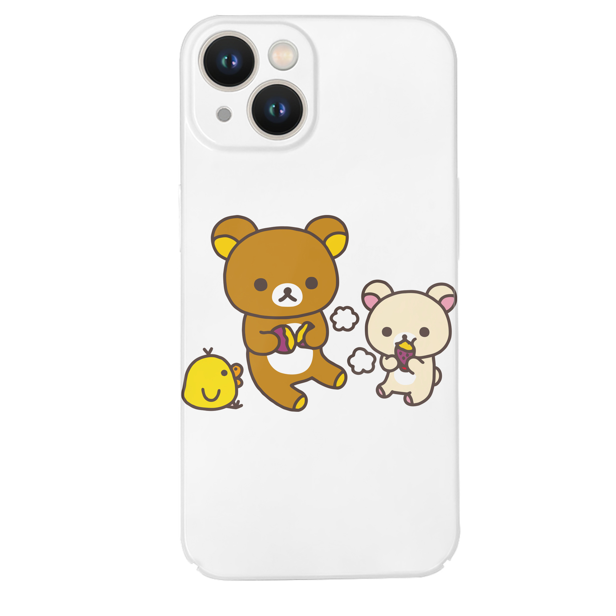 （画像用） リラックマ リラックマ キイロイトリ Rilakkuma Korilakkuma Kiiroitori 【iPhone 14シリーズ対応】ハードケース